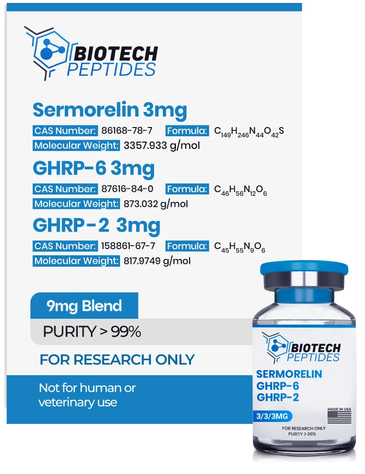 Sermorelin & GHRP-6 & GHRP-2 Blend (9mg)